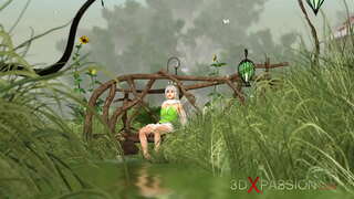 Эҫе секс! Фея уята һәм матур ауыл гном